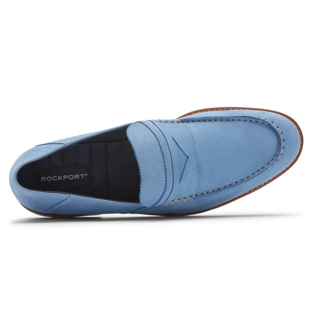 Rockport Mens Style Purpose 3 Penny - Loafers Blue - SGW786342